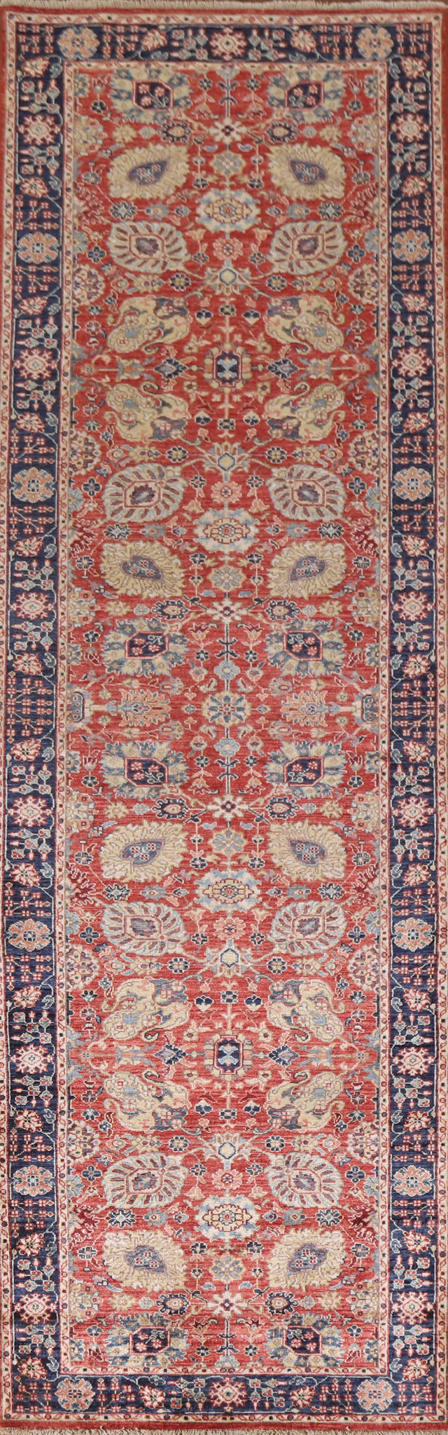 Vegetable Dye Sultanabad Ziegler Runner Rug 3x12