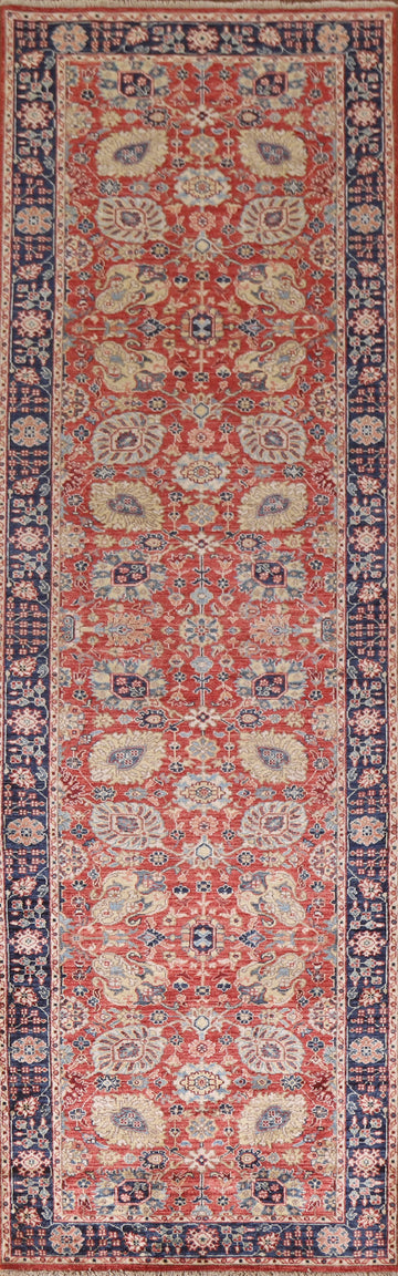 Vegetable Dye Sultanabad Ziegler Runner Rug 3x12