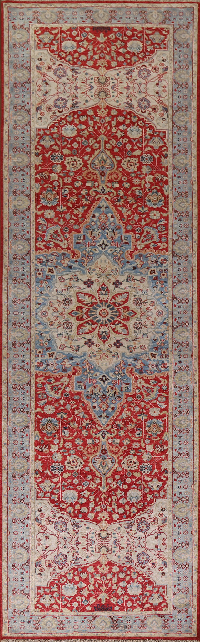 Vegetable Dye Sarouk Oriental Runner Rug 3x12