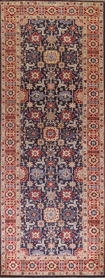 Navy Blue Sultanabad Ziegler Vegetable Dye Runner Rug 4x12