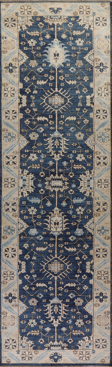 Vegetable Dye Sultanabad Ziegler Runner Rug 3x12