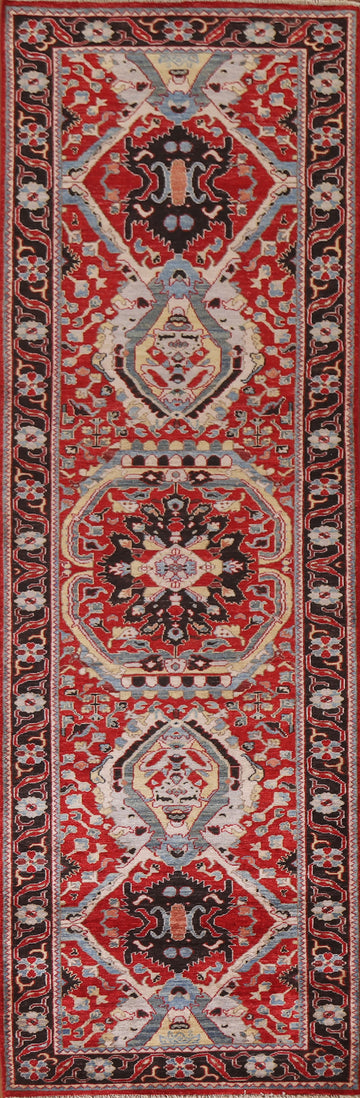 Vegetable Dye Heriz Serapi Oriental Runner Rug 3x12