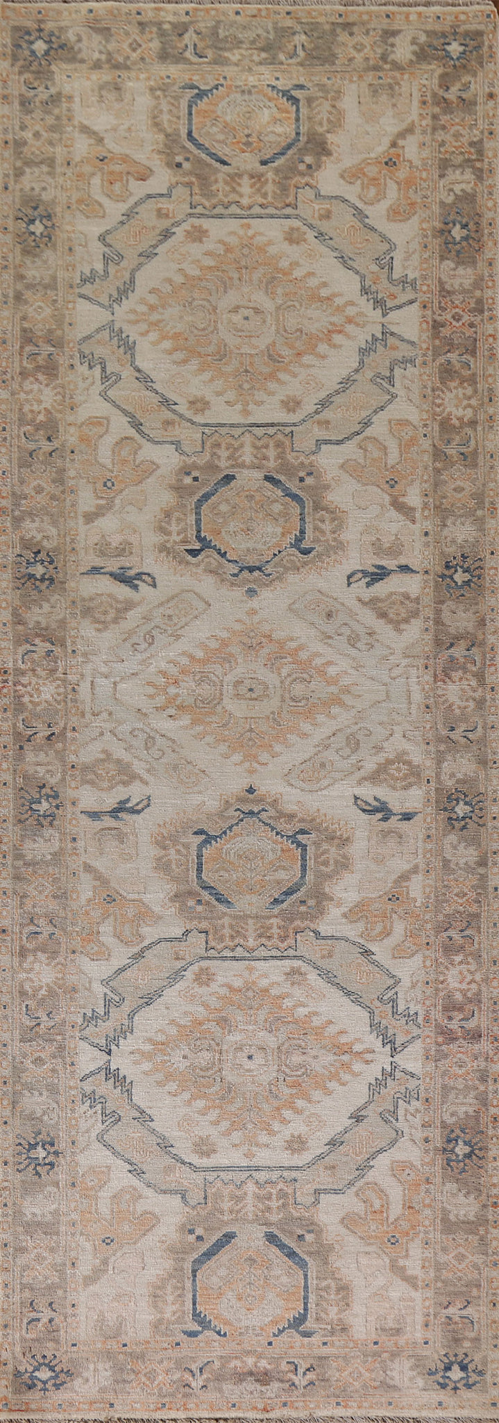 Vegetable Dye Sultanabad Ziegler Wool Runner Rug 3x10