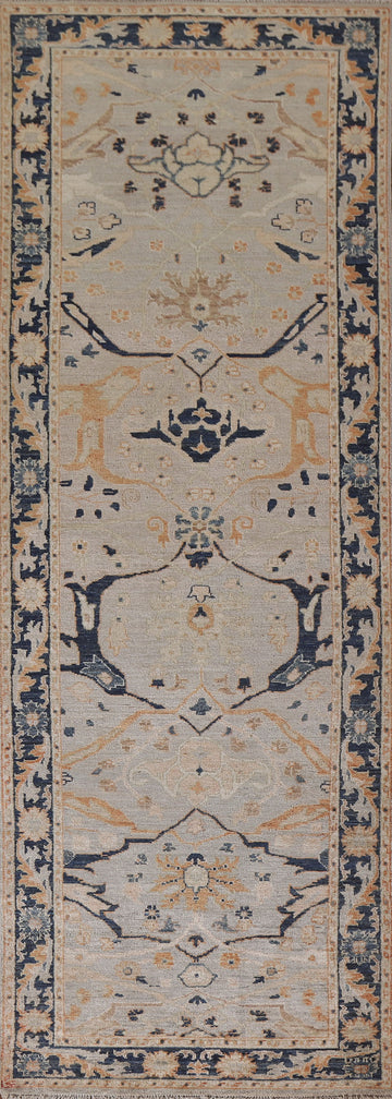 Vegetable Dye Sultanabad Ziegler Wool Runner Rug 3x10