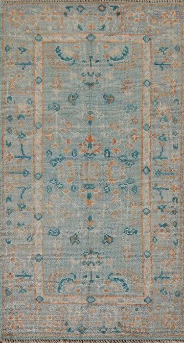 Vegetable Dye Oushak Oriental Accent Rug 2x4