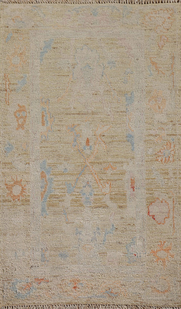 Vegetable Dye Oushak Oriental Foyer Rug 2x4