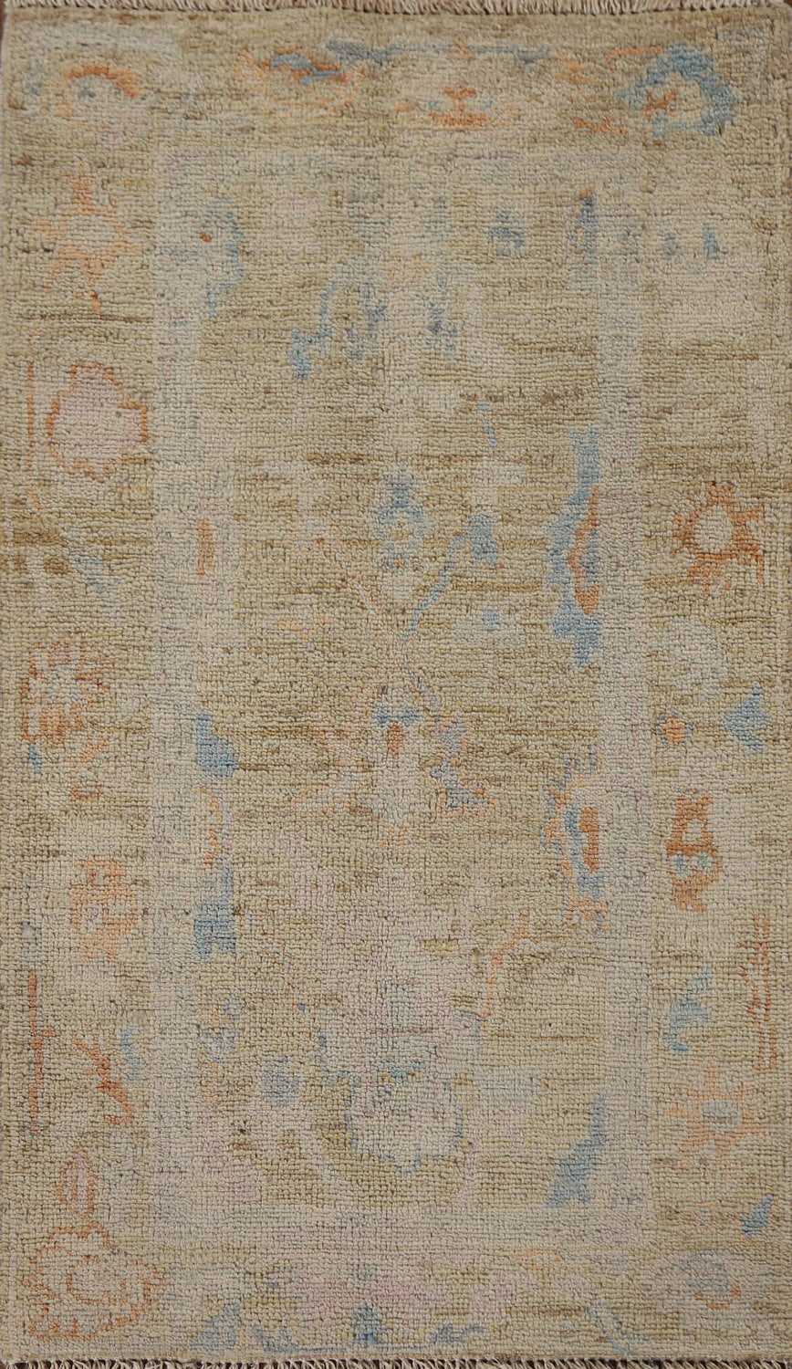 Vegetable Dye Oushak Oriental Turkish Accent Rug 2x4