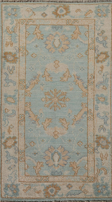 Vegetable Dye Oushak Oriental Foyer Rug 2x4