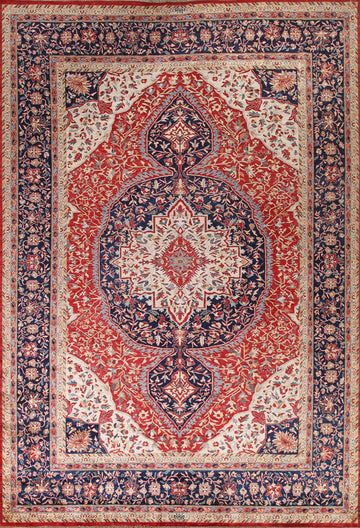 Vegetable Dye Sarouk Farahan Persian Area Rug 10x13