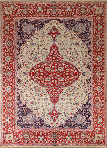 Vegetable Dye Sarouk Farahan Persian Area Rug 8x10