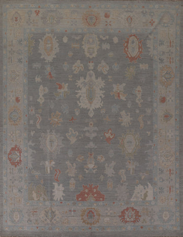 Vegetable Dye Oushak Turkish Area Rug 8x10