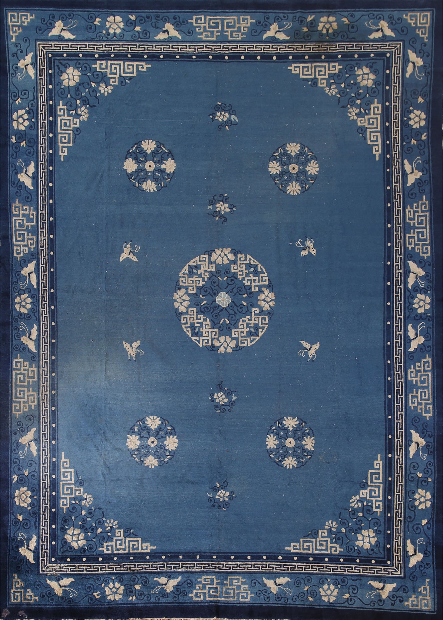 Antique Vegetable Dye Peking Living Room Area Rug 9x12