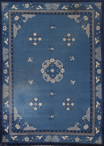 Antique Vegetable Dye Peking Living Room Area Rug 9x12