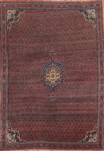 Vegetable Dye Antique Bidjar Persian Area Rug 9x12