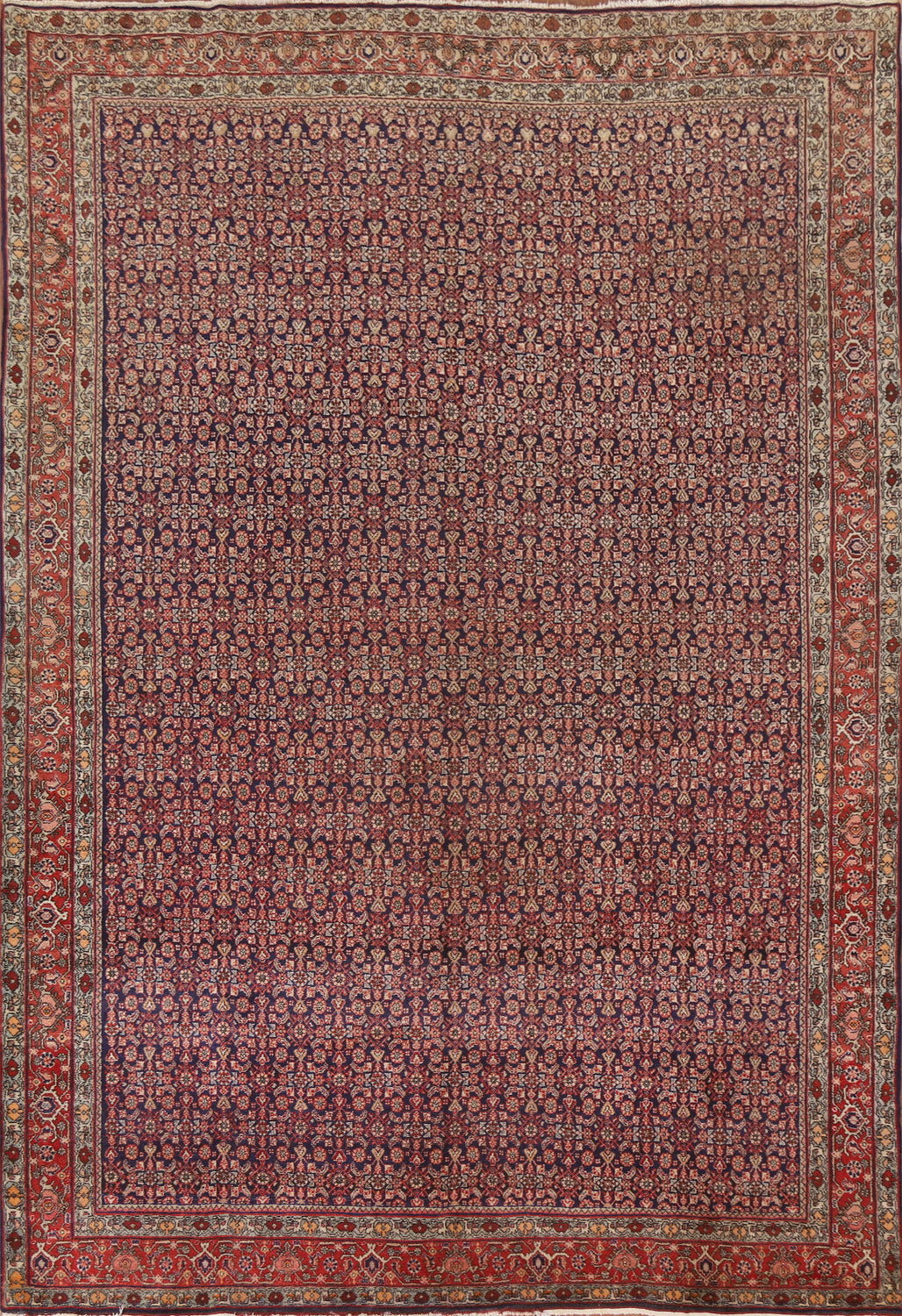 Vegetable Dye Bidjar Persian Area Rug 8x11