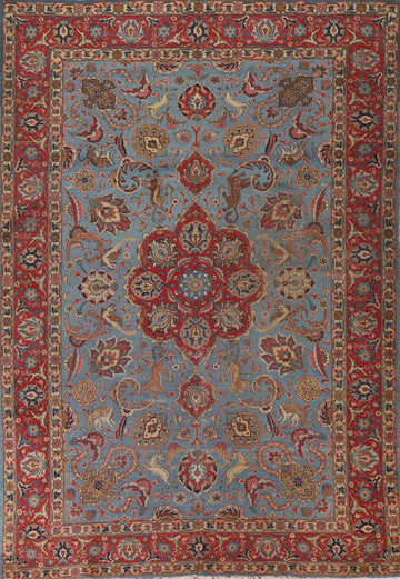 Antique Vegetable Dye Tabriz Persian Area Rug 8x12