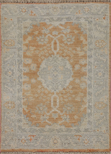 Vegetable Dye Oushak Oriental Rug 2x3