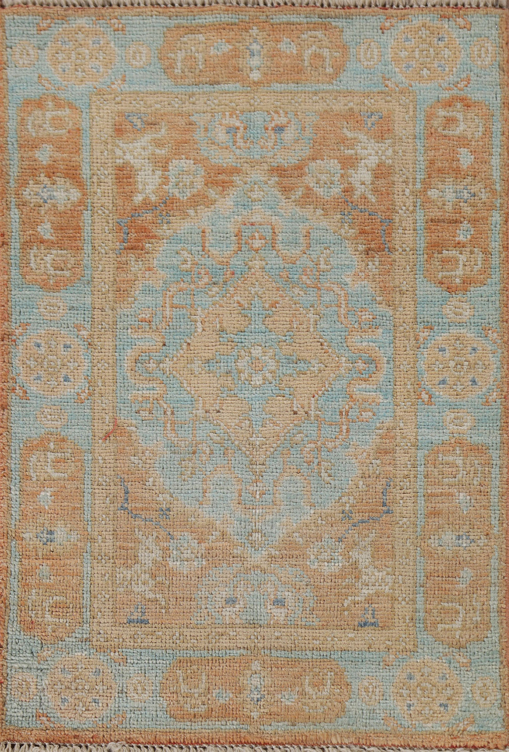 Vegetable Dye Oushak Foyer Oriental Rug 2x3