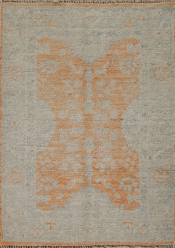 Vegetable Dye Oushak Oriental Rug 2x3