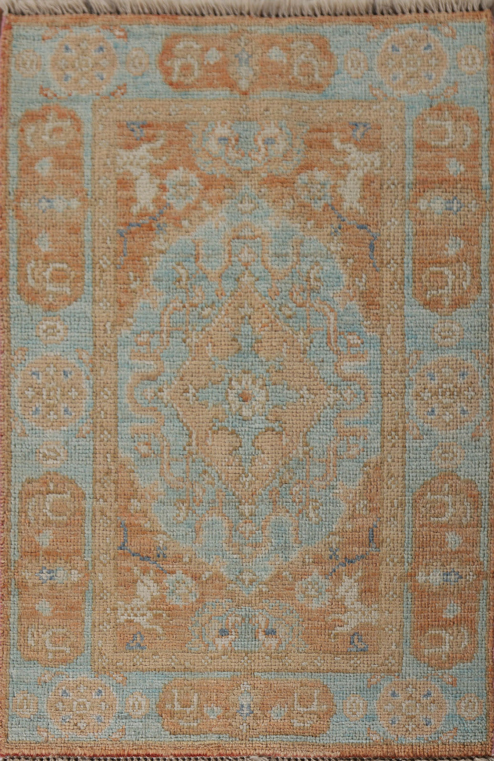 Vegetable Dye Oushak Foyer Oriental Rug 2x3