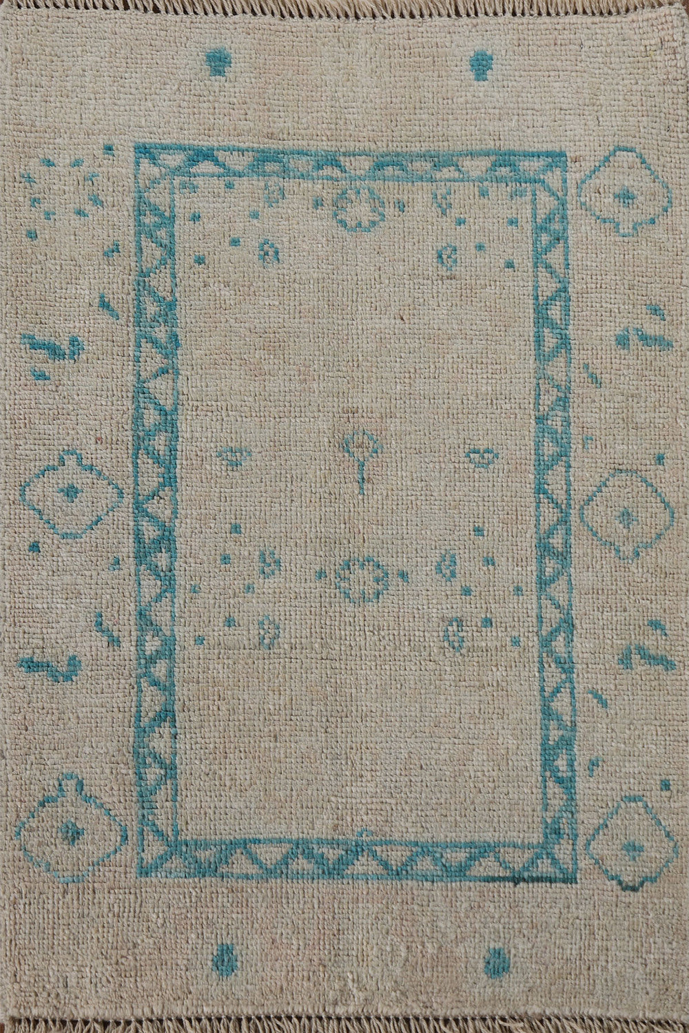 Vegetable Dye Oushak Oriental Rug 2x3