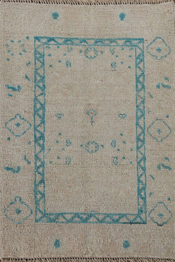 Vegetable Dye Oushak Oriental Rug 2x3