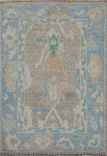 Handmade Oushak Vegetable Dye Rug 2x3