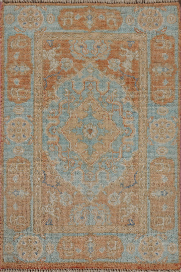 Vegetable Dye Oushak Oriental Rug 2x3