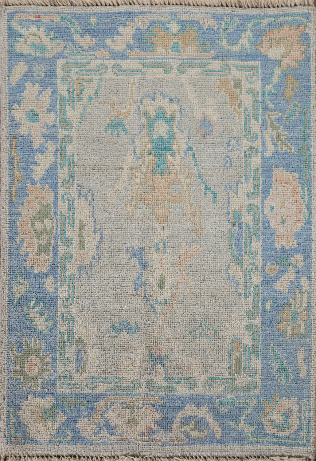 Vegetable Dye Oushak Oriental Rug 2x3