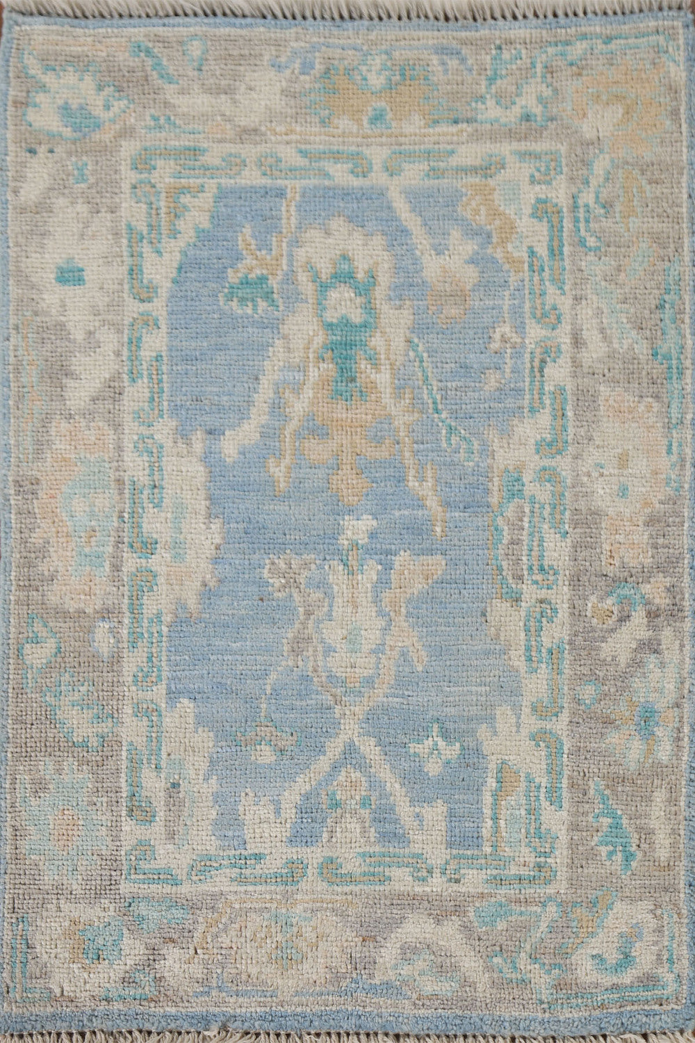 Handmade Oushak Vegetable Dye Accent Rug 2x3