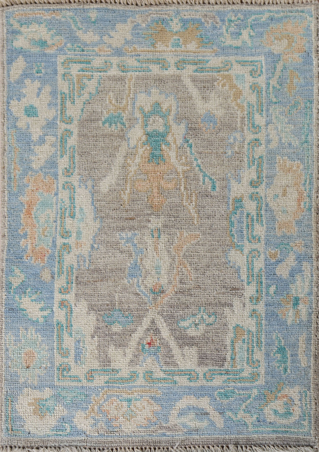 Vegetable Dye Oushak Foyer Oriental Rug 2x3