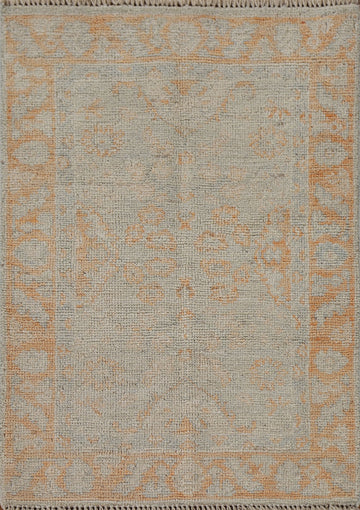Vegetable Dye Oushak Oriental Rug 2x3