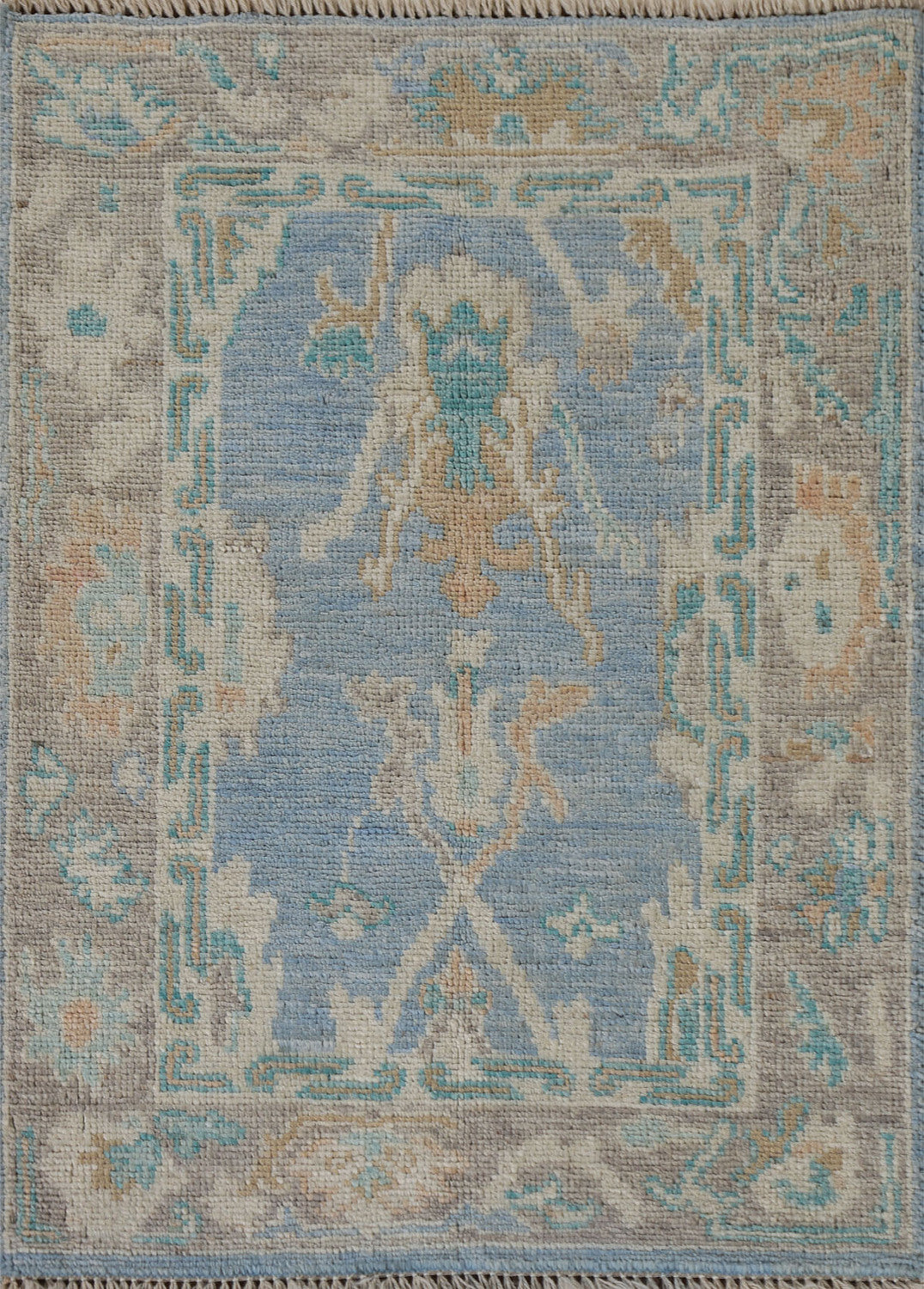 Vegetable Dye Oushak Oriental Accent Rug 2x3