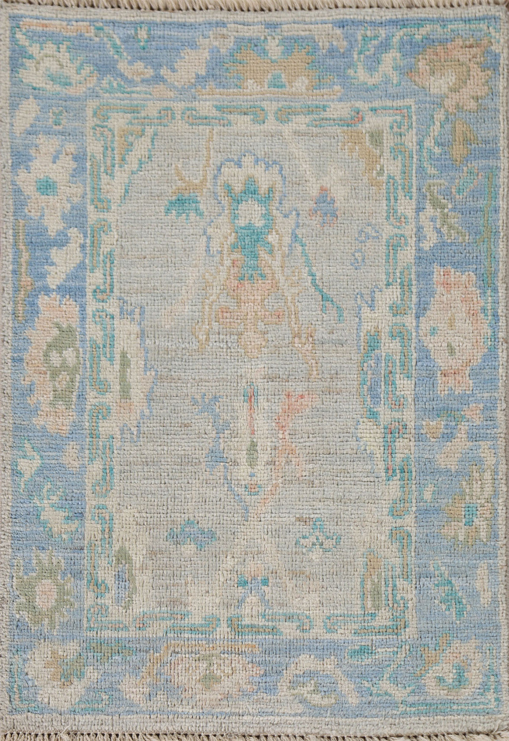 Handmade Oushak Vegetable Dye Rug 2x3