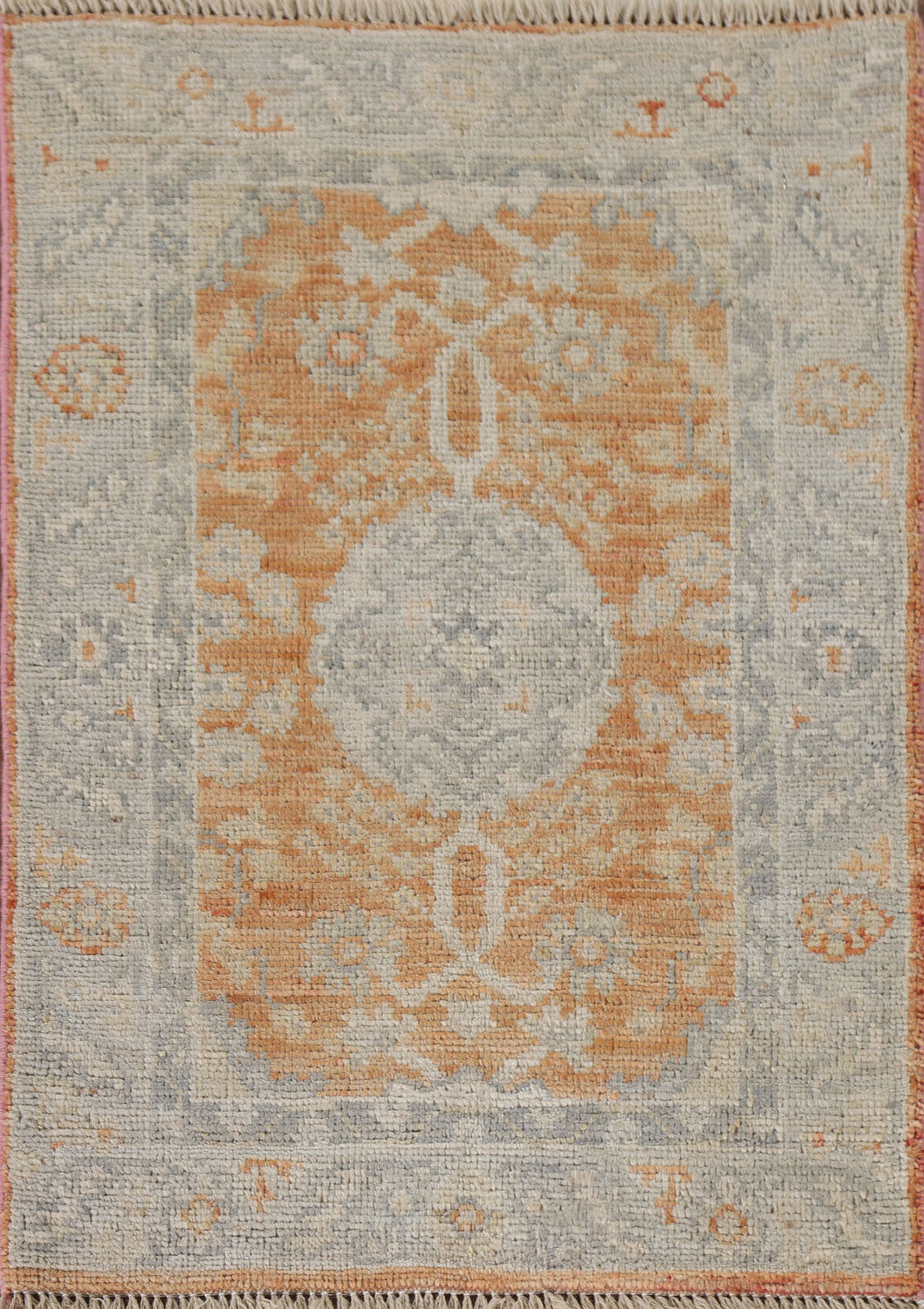 Vegetable Dye Oushak Oriental Wool Rug 2x3