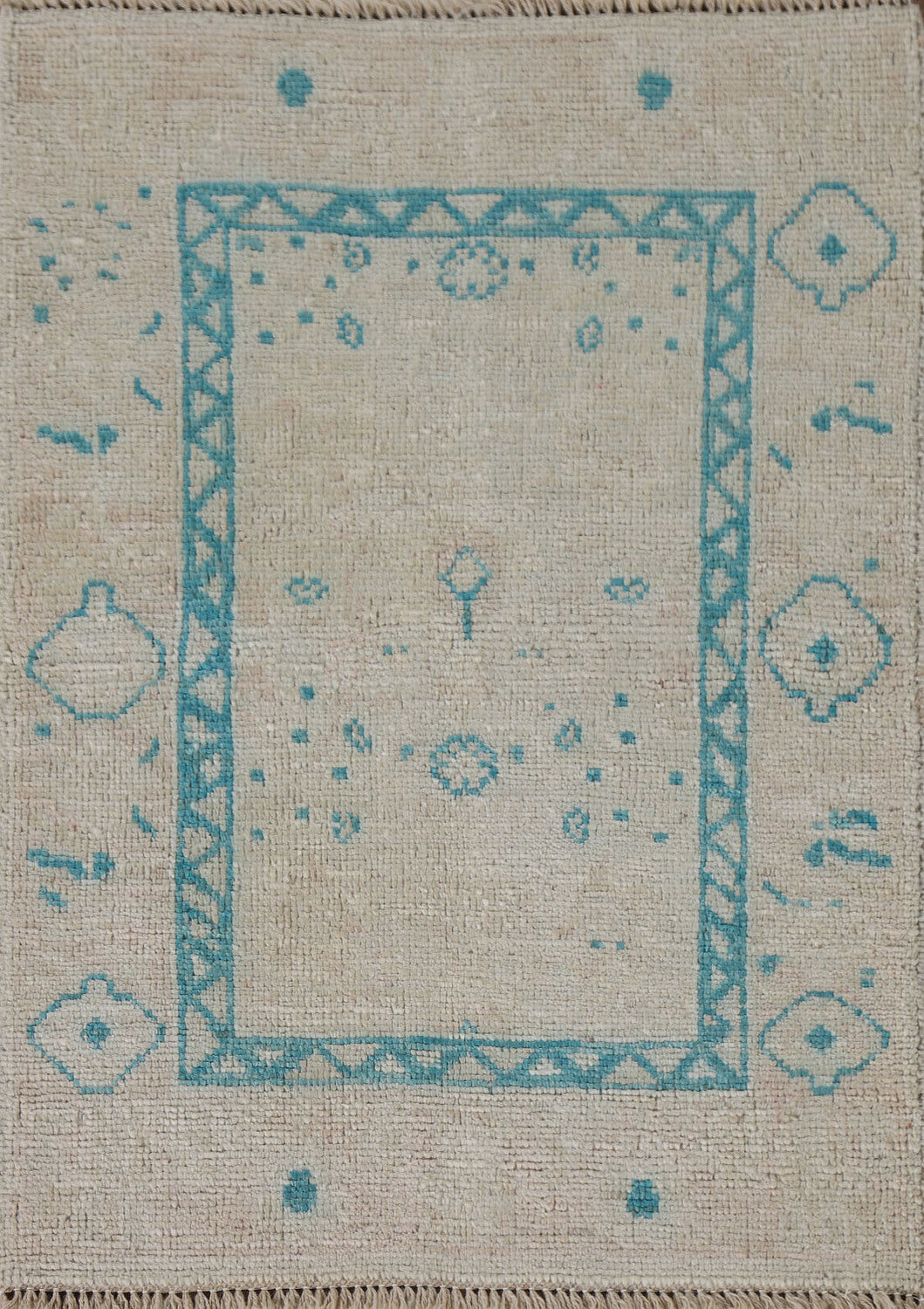 Handmade Oushak Vegetable Dye Rug 2x3