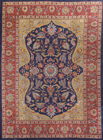 Antique Vegetable Dye Tabriz Persian Area Rug 9x12