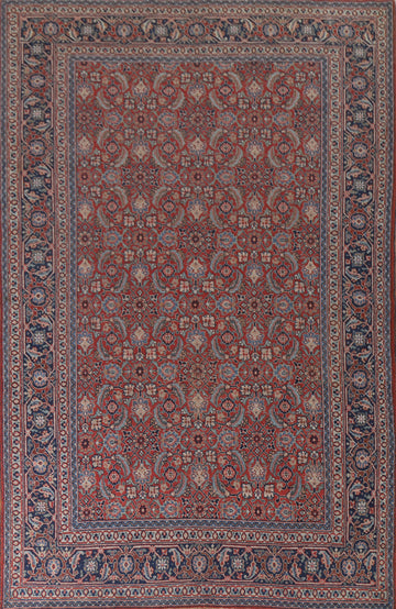 Antique Vegetable Dye Tabriz Persian Area Rug 7x11