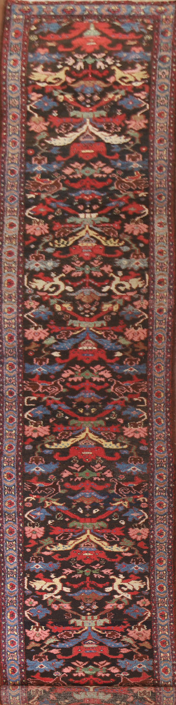 Vegetable Dye Bakhtiari Persian Runner Rug 3x21