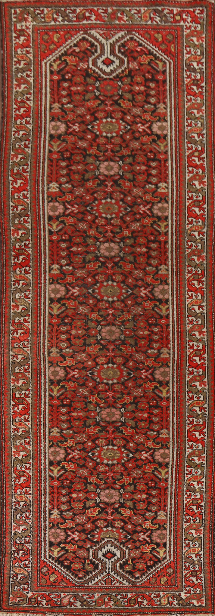 Vegetable Dye Antique Malayer Persian Runner Rug 3x12