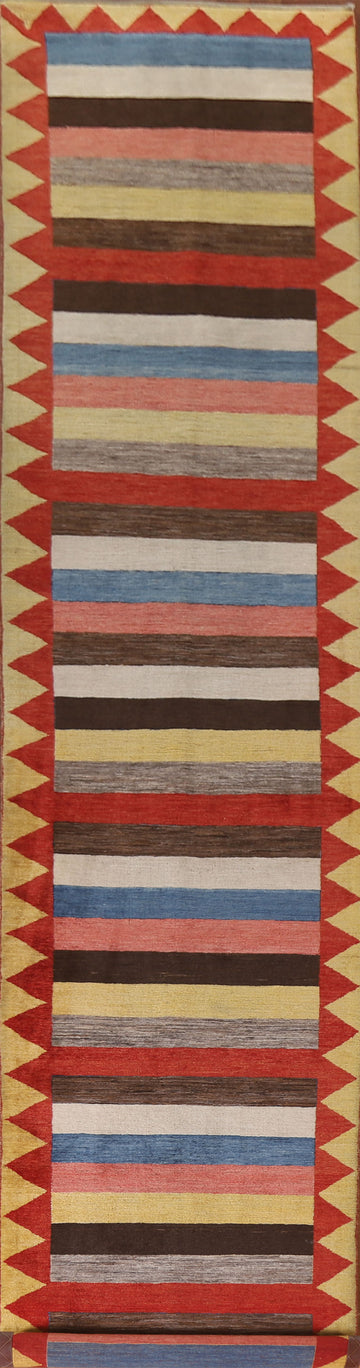 Vegetable Dye Gabbeh Zollanvari Persian Runner Rug 3x19