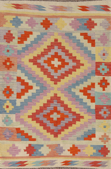 South Western Kilim Oriental Accent Rug 3x5