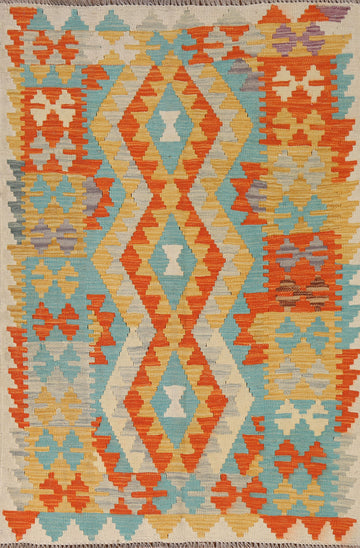 South Western Kilim Oriental Accent Rug 3x5