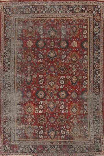 Antique Vegetable Dye Mahal Persian Living Room Rug 7x10