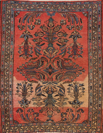 Vintage Floral Lilian Persian Rug 4x5
