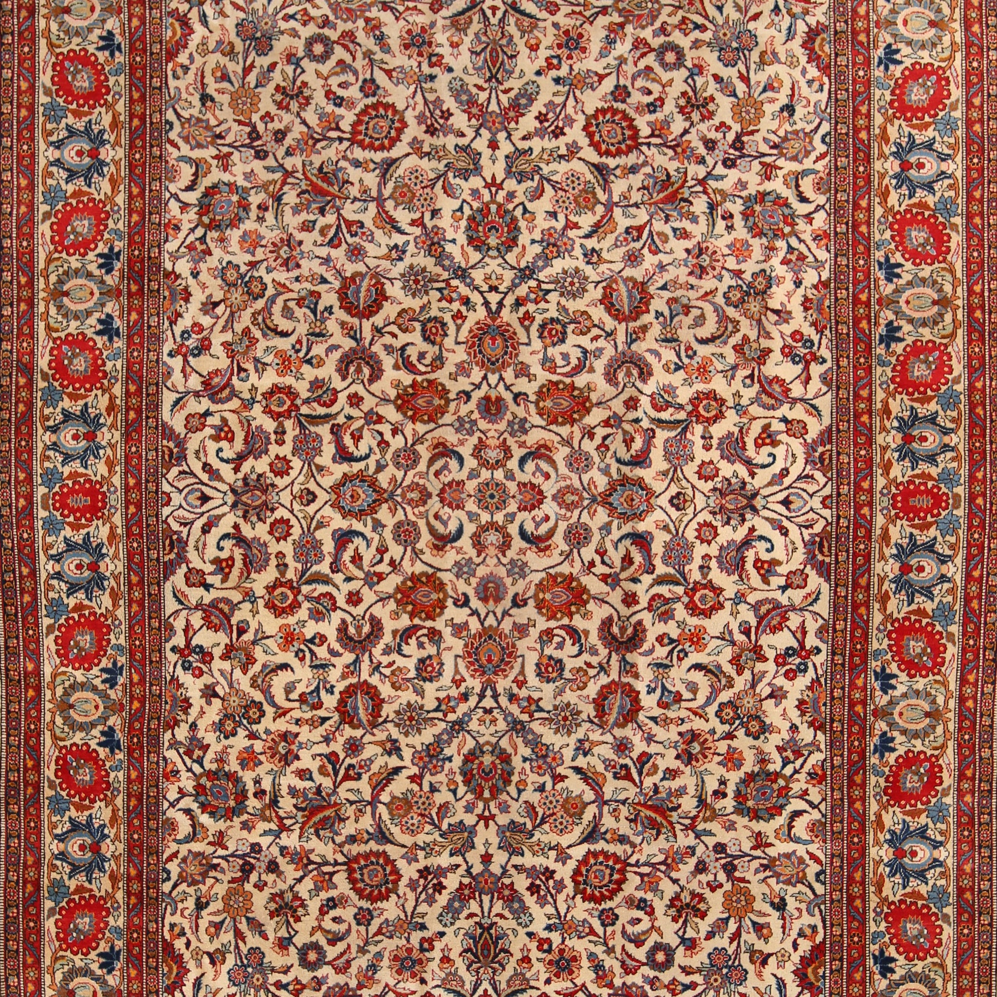 Floral 8x11 Kashan Persian Area Rug