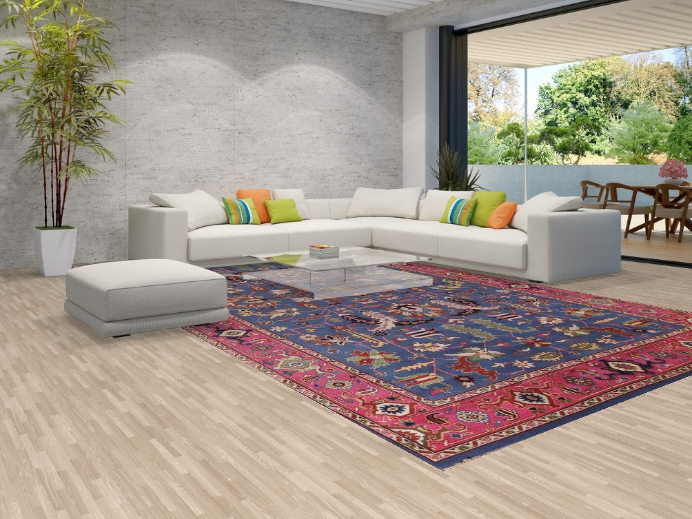 Blue Heriz Serapi Palace Size Large Rug 10x17