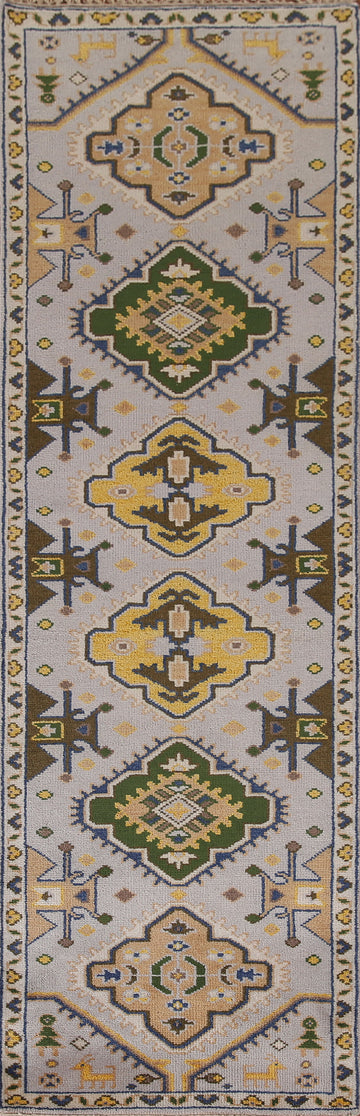 Geometric Heriz Serapi Oriental Runner Rug 3x10