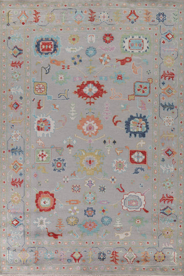 All-Over Oushak Living Room Area Rug 9x12