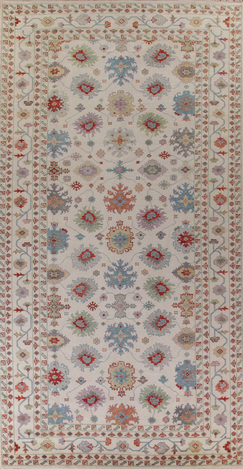 All-Over Ivory Oushak Oriental Large Rug 9x18